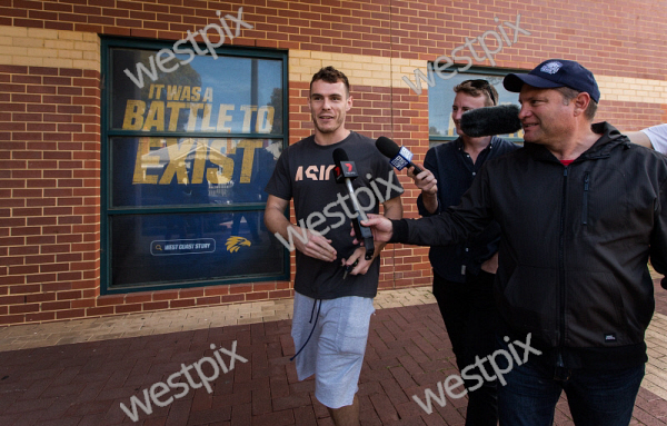 West Coast Eagles Player Luke Shuey After WestPix